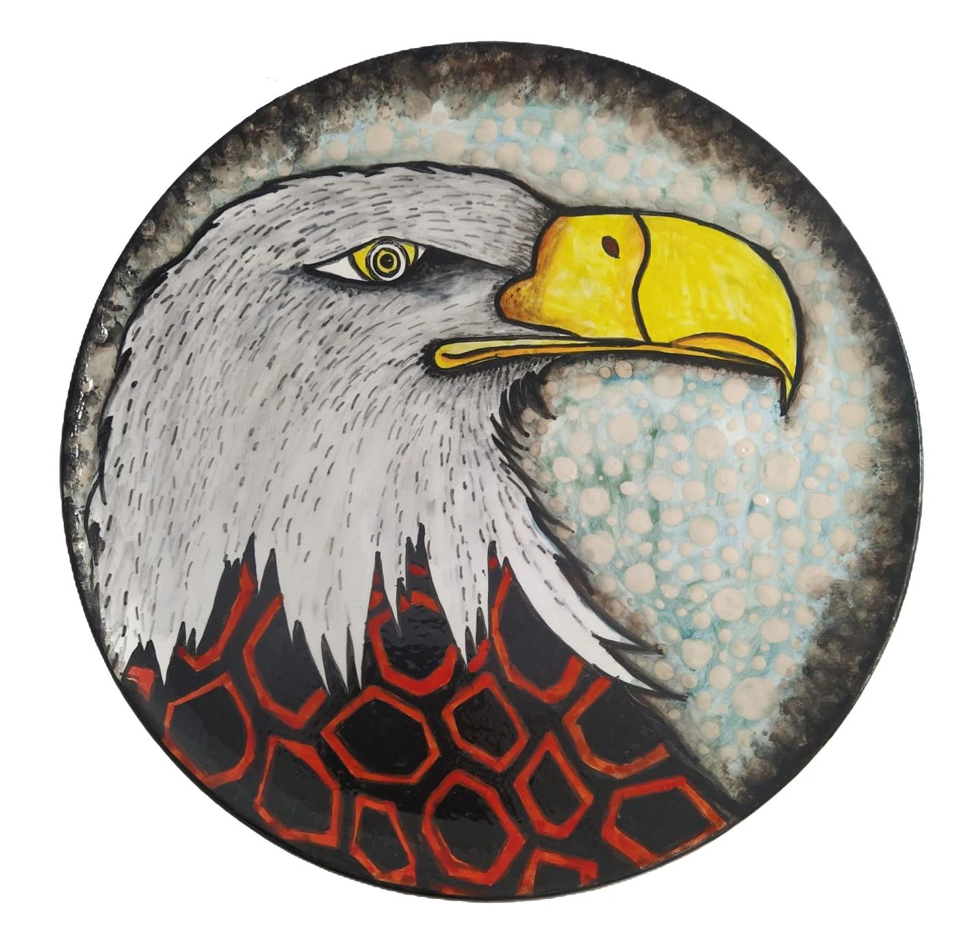 

Finecraft Handmade 100% Original and Original Design Ceramic, Tile Decorative Plate and Box Es-647
