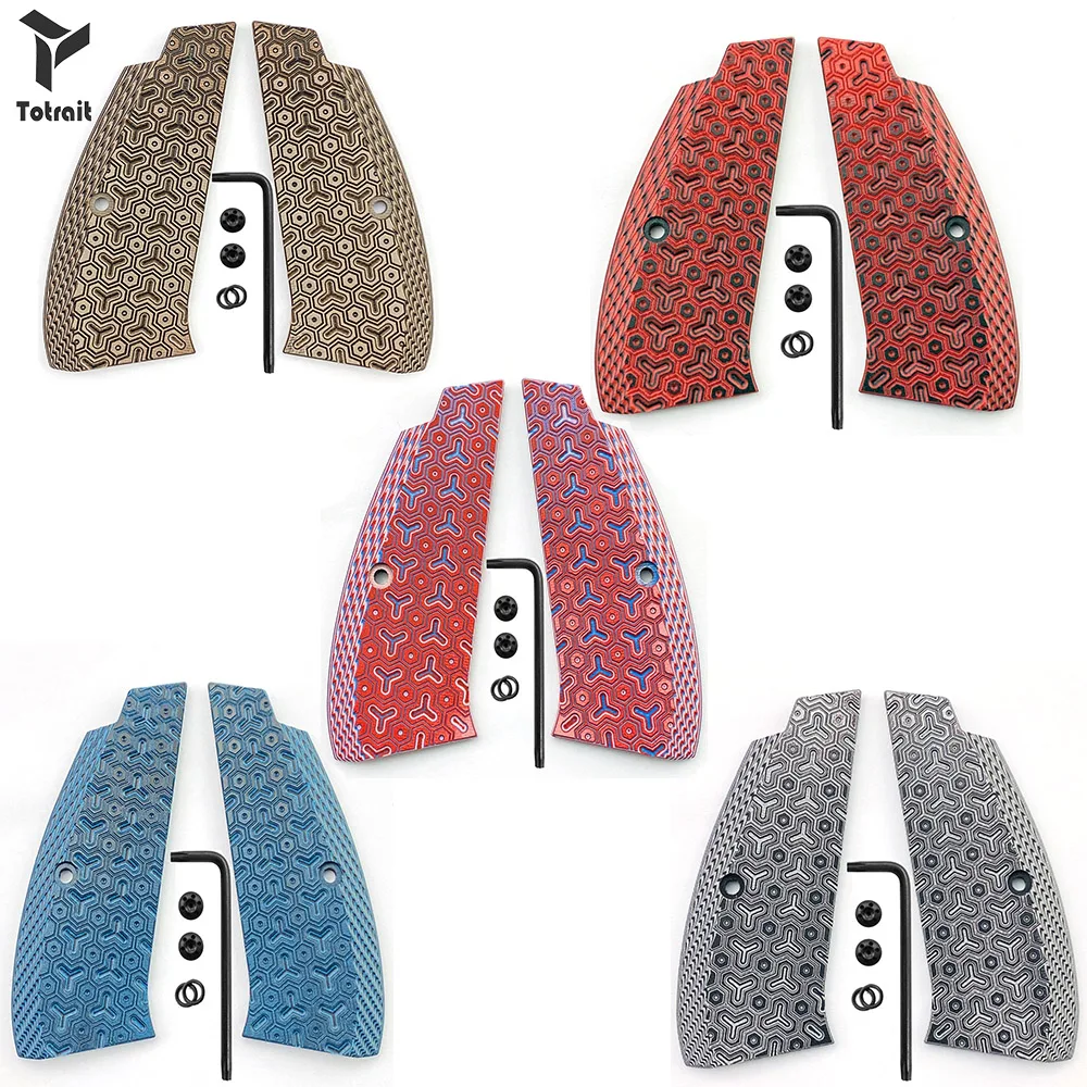 

Новинка! Высококачественные тактические ручки G10 1 пара для фианита 75 полный размер, детская серия, Shadow 2, 75B BD, ручки для пистолета с винтами