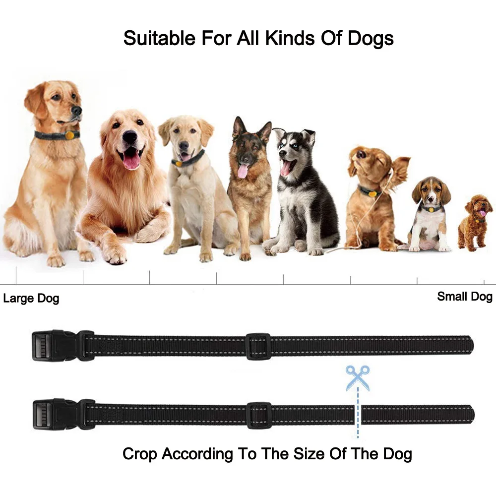 Водонепроницаемый Светоотражающий ошейник для дрессировки собак с