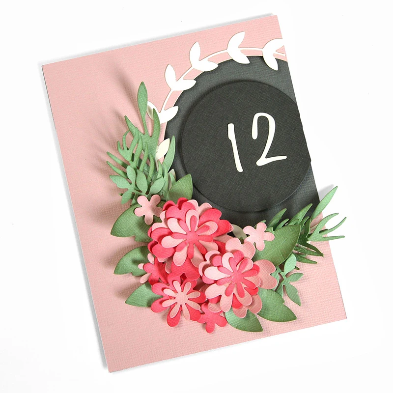 Металлические Вырубные штампы трафареты в рамке для создания тропических