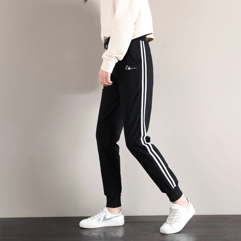 

Брюки спортивные унисекс с карманами, повседневные свободные дышащие штаны для фитнеса и бега, в стиле преппи, для пар, весна-осень