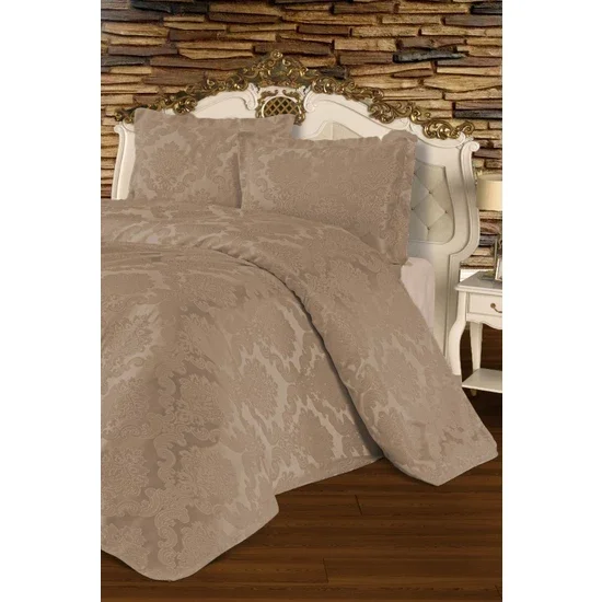 

YOUR WONDERFUL COVER Bedspread Double Jacquard - Hercai Cappuccino FREE SHİİPİNG
