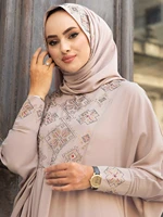 shawl ferace dual suit abaya dubai turkey muslim fashion women hijab dress islamic caftan marocain festa vestidos clothing