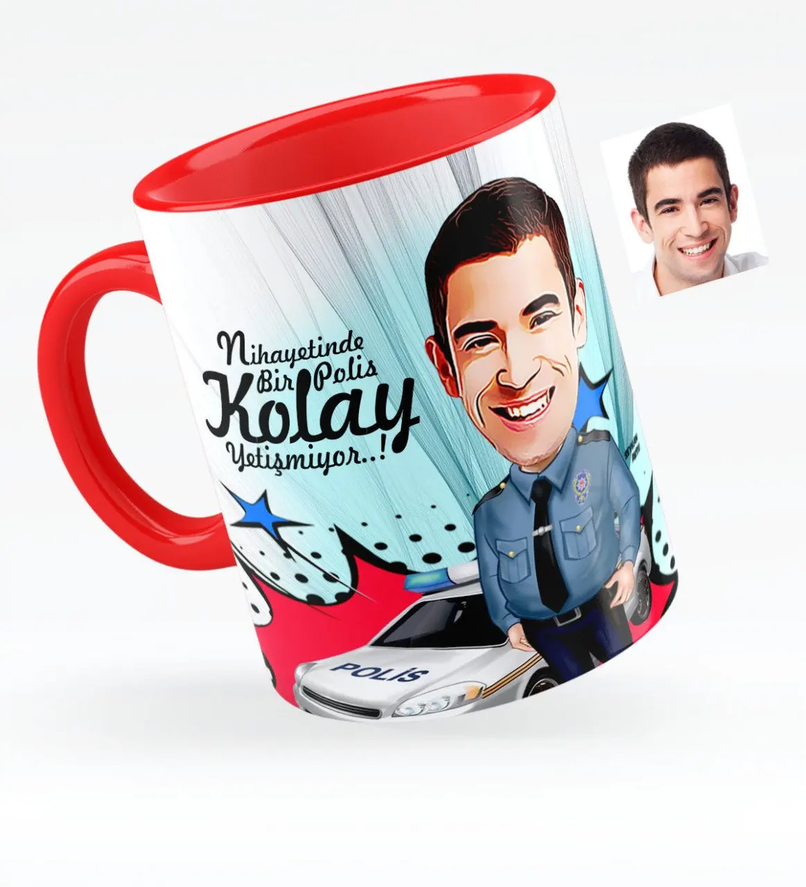 

Personalized Mr Polis Caricature Of Red Mug Cup-6