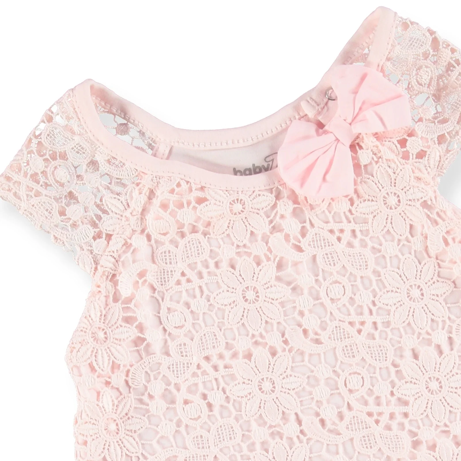 Короткий комбинезон с кружевной текстурой для маленьких девочек ebek BabyZ| |