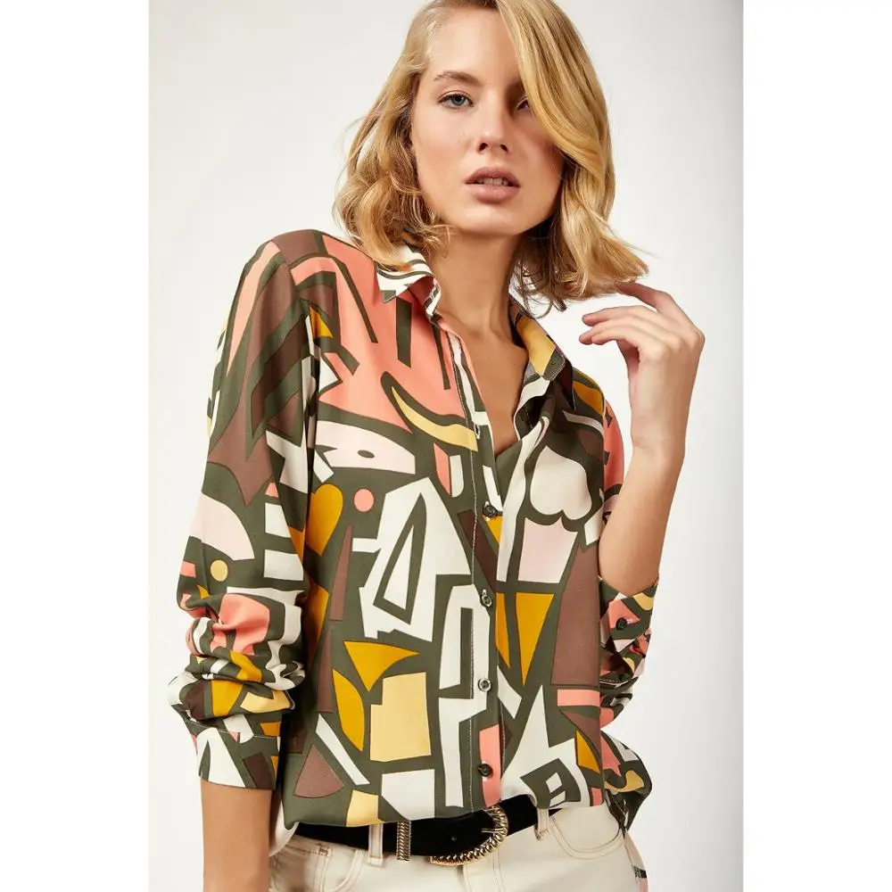 Женская Повседневная Блузка с длинным рукавом на лето 2020 женские белые блузки
