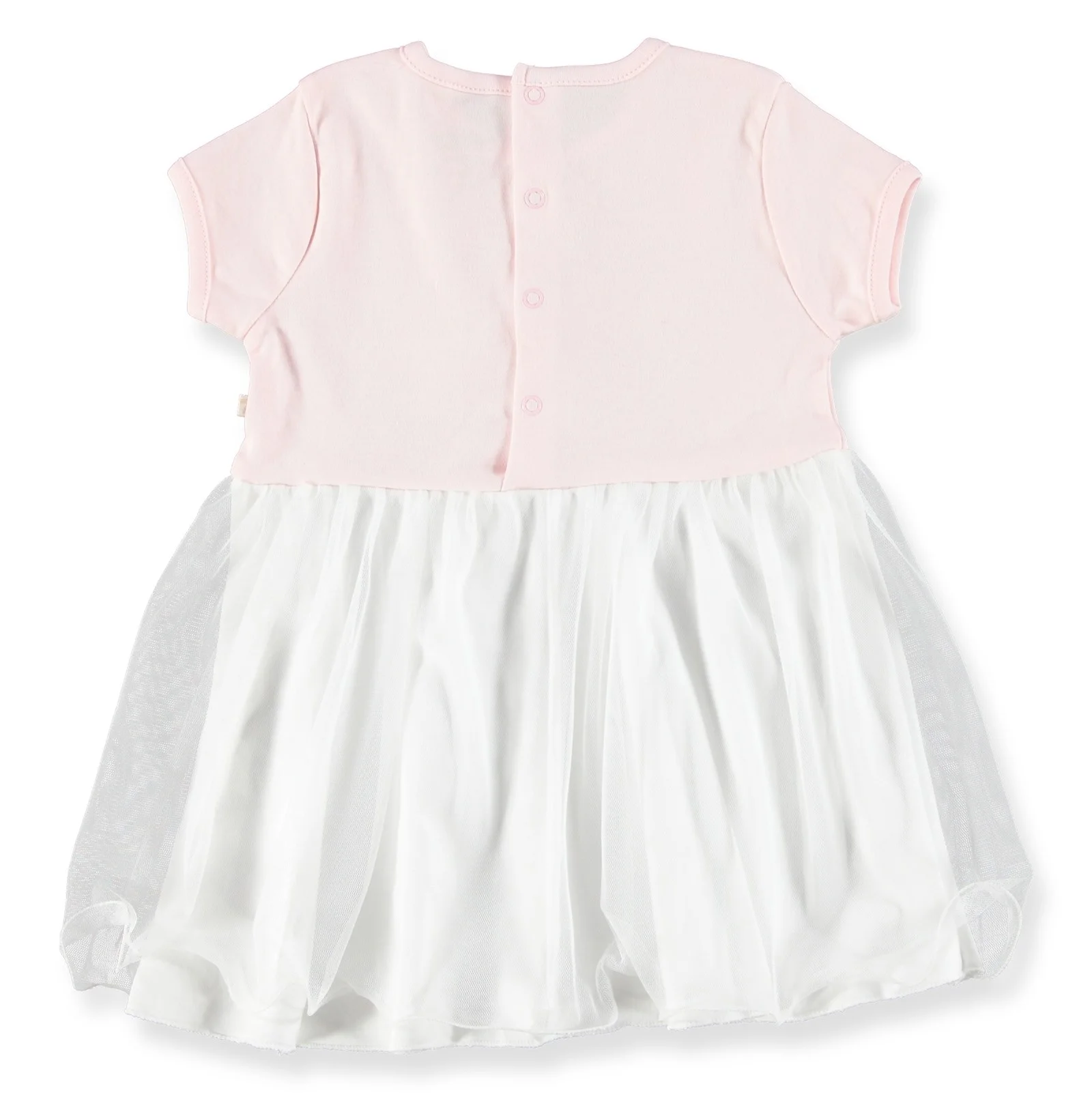 ebebek BabyZ Baby Girl Heart Detailed Short Sleeve Dress Bodysuit | Детская одежда и обувь