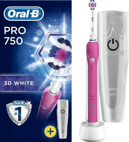 Зубная щетка Oral B Braun Pro 750 CrossAction Special Edition 3D Розовая распродажа|Электрические
