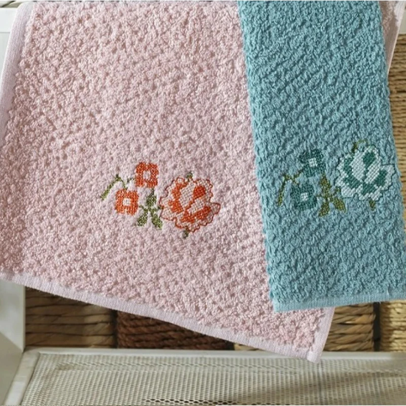 

6 Pieces 30*50 Embroidered Kitchen Towels are made of antibacterial 100% cotton yarn