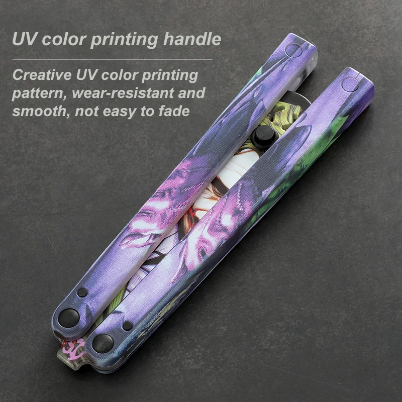 Нож-бабочка из поликарбоната для тренировок на открытом воздухе балисонг