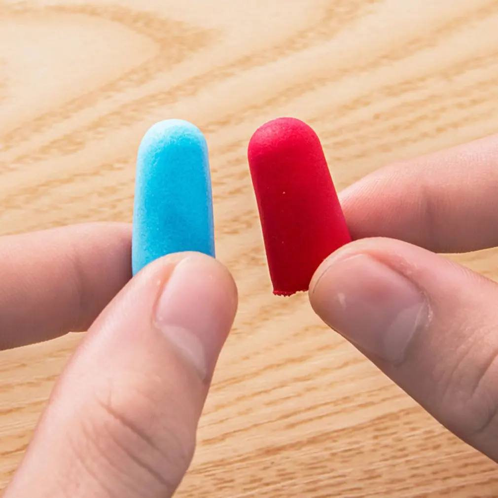 Удобные беруши мягкие из пены с шумоподавлением защитные для сна медленным