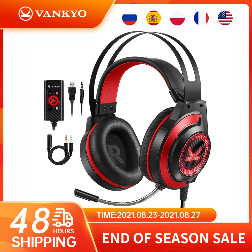 Игровая гарнитура VANKYO CM7000 игровые наушники с шумоподавлением микрофоном и