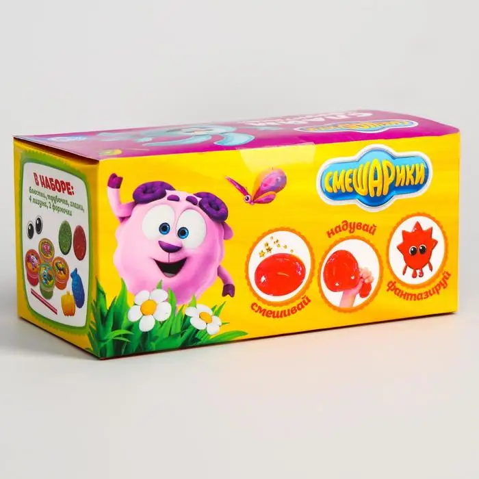 Слайм набор лизунов СМЕШАРИКИ Фруктики |