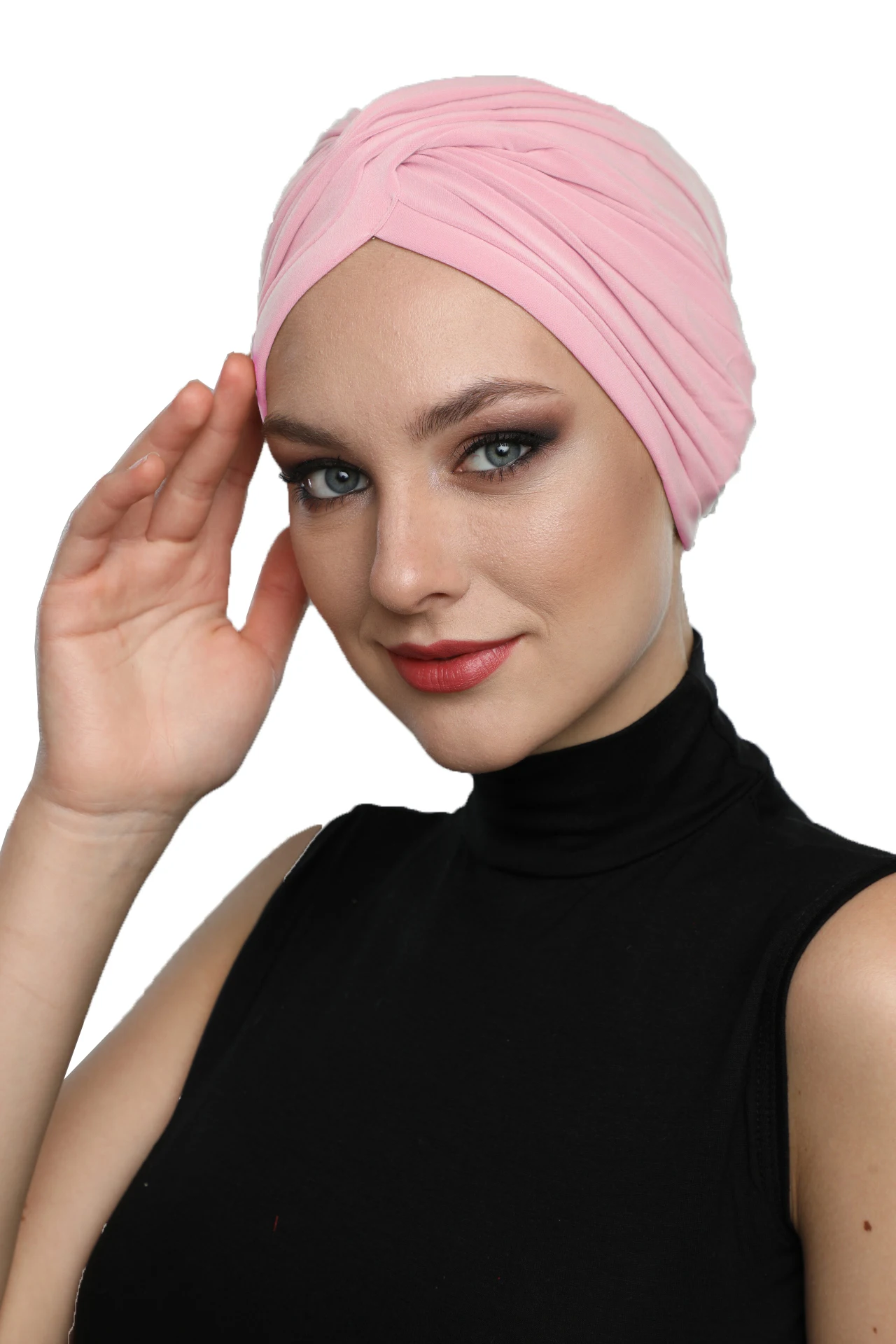 2022 New Fashion Cross W Ready Made Turban Hijab Bonnet Scarf Cancer Cap Special Women Product Beret Bandana Shawl Muslim  Chemo All Season Lame Pearl Bead