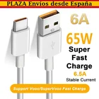 Кабель USB Type-C для зарядки и передачи данных, 65 Вт, 6 А, для Xiaomi Poco M3, X3, NFC, F2, Redmi, Samsung, Huawei, OPPO