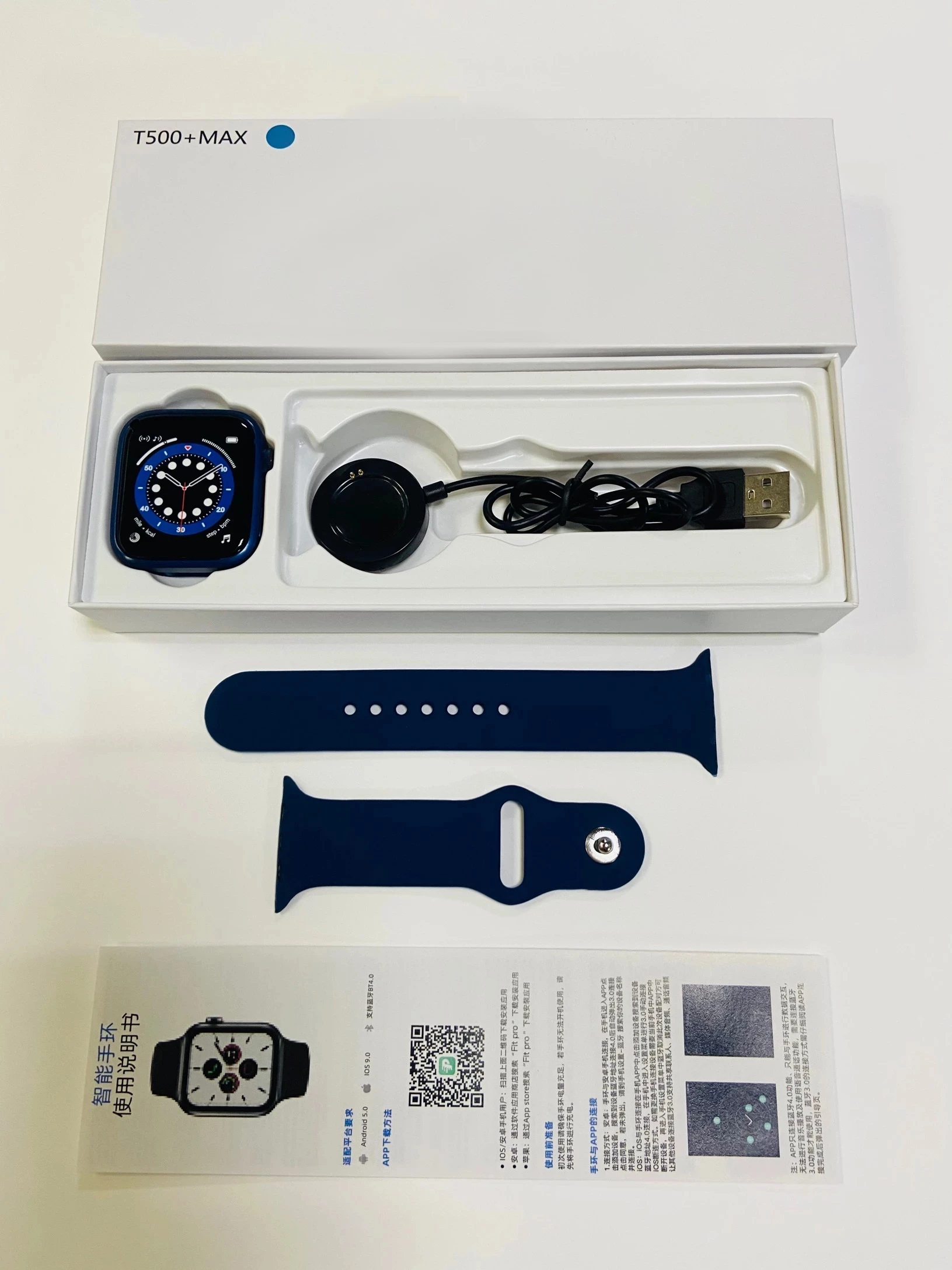 

T500+Max Smartwatch Iwo Bluetooth Call Waterproof 1.75 Inch Ecg Series 6 5 Body Temperature Reloj Inteligente Bracelet 44Mm