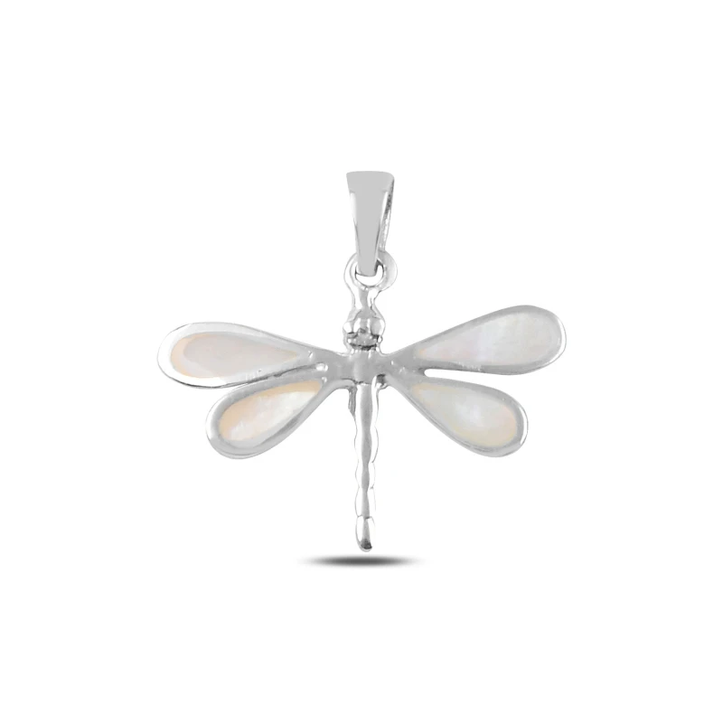 

Silver 925 Sterling Pearlescent Dragonfly Pendant