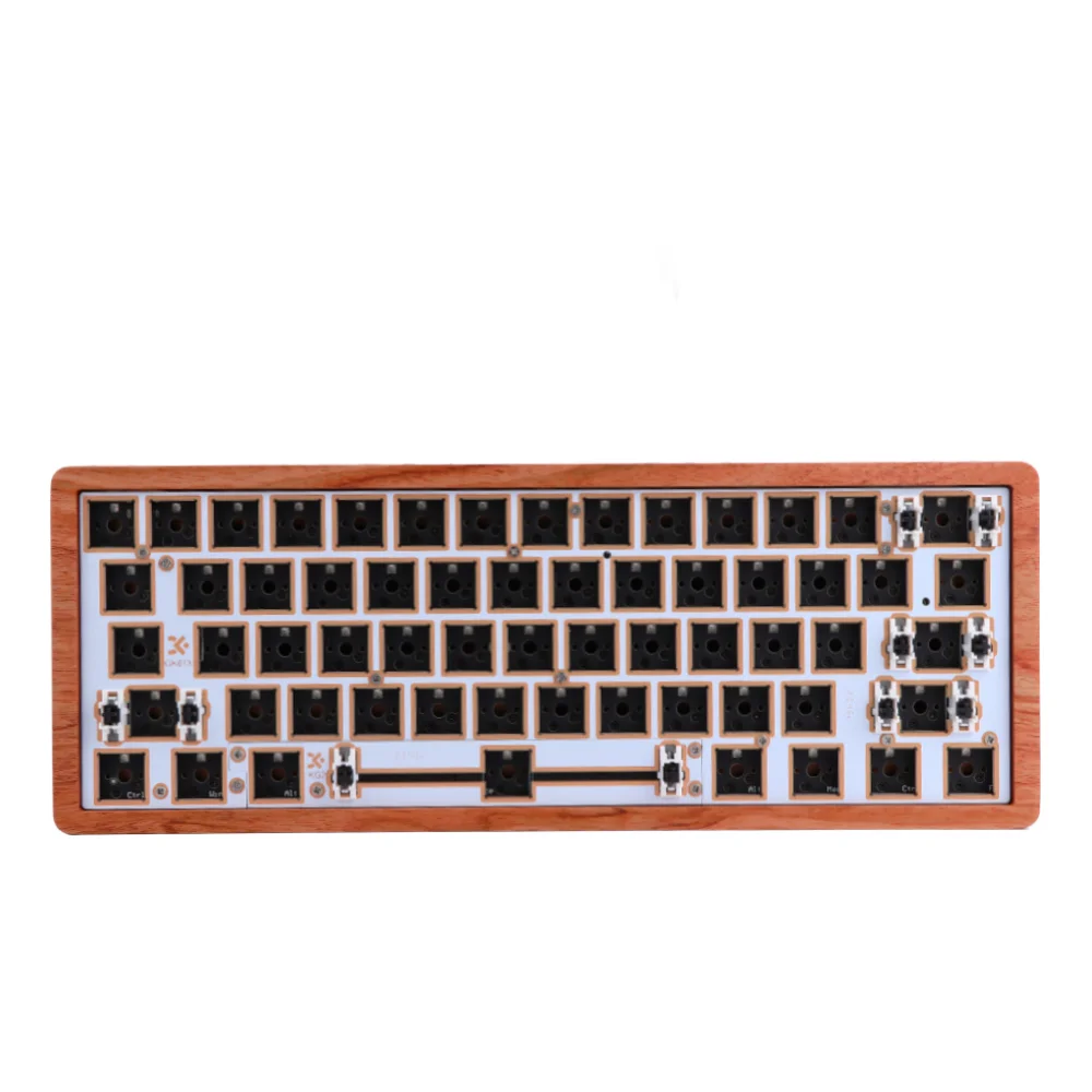 

Проводная/Беспроводная клавиатура EPOMAKER GK61XS, Bluetooth 5,1, комплект «сделай сам», RGB SMD светильник 60% раскладка, печатная плата, Деревянный алюминиевый чехол