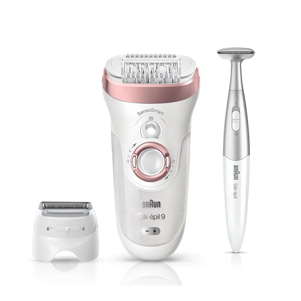 

Silk-épil 9 SensoSmart ™ 9/890 epilator. Wireless Wet And Dry epilator. Men / Women Shaving Bikini Depilatory Legs Body