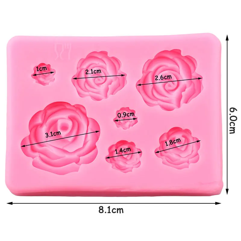 

Rose Flower Leaf Silicone Mold Maple Leaves Cupcake Topper Fondant Cake Decorating Tools Chocolate Candy Resin Molds
