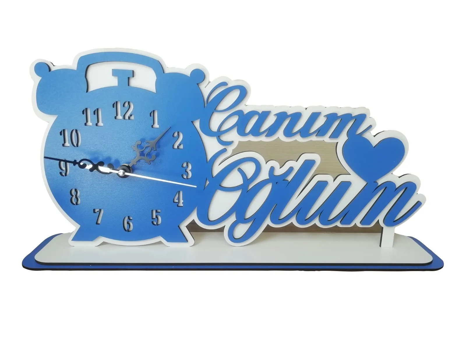 

Настольные часы, индивидуальный красочный подарок, элегантные изысканные декоративные синие, красные, черные, BeyazPembe для спальни