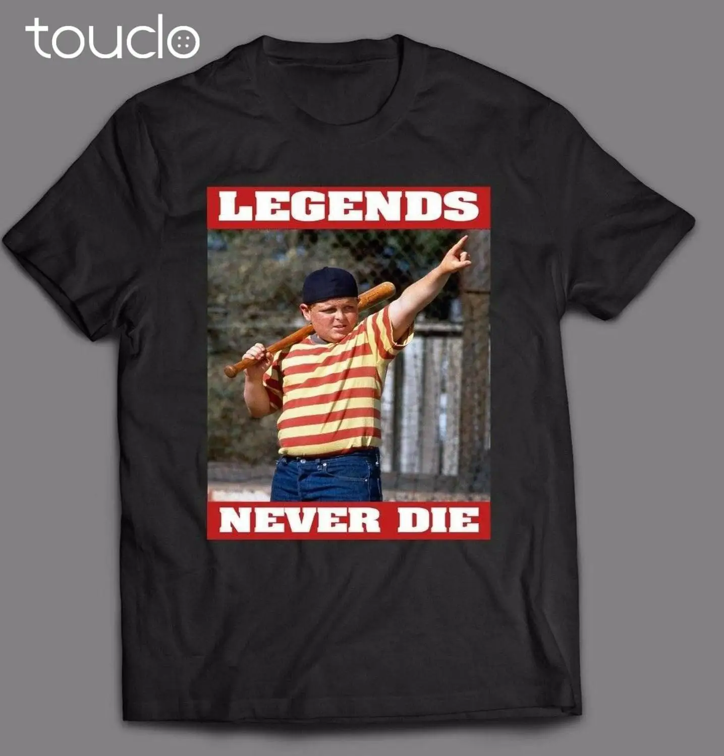 

THE SANDLOT LEGENDS NEVER DIE **HAMBINO ART** FULL FRONT OF SHIRT HIGH QUALITY