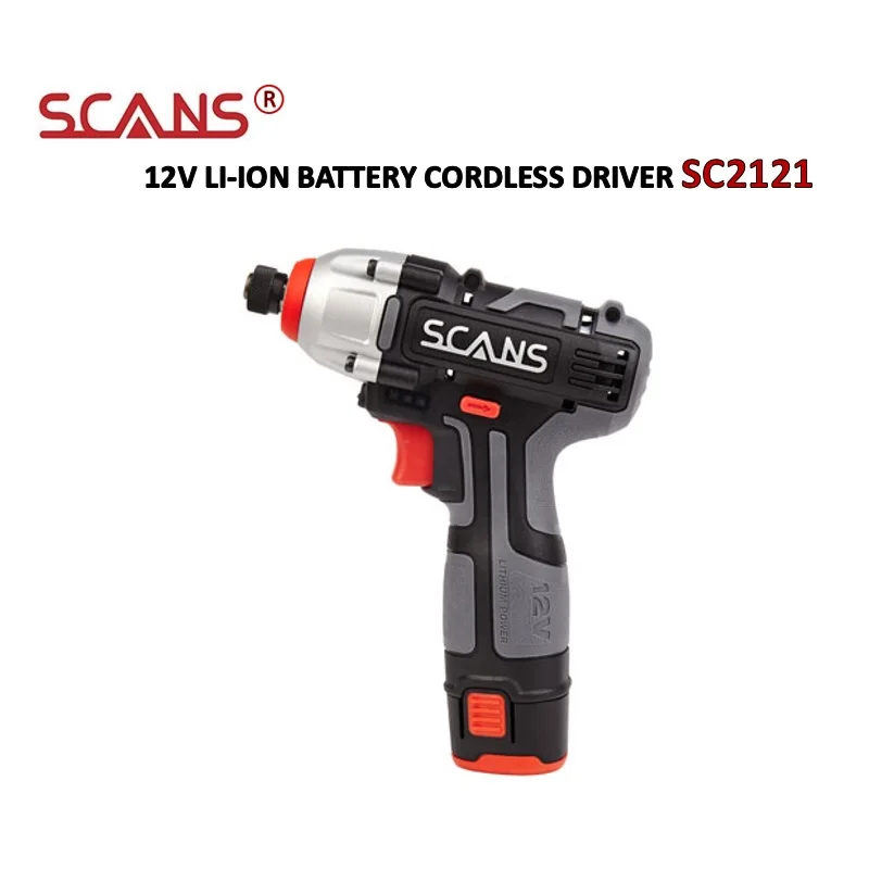 

SCANS SC212112V LI-ION BATTERY CORDLESS DRIVER SC2121