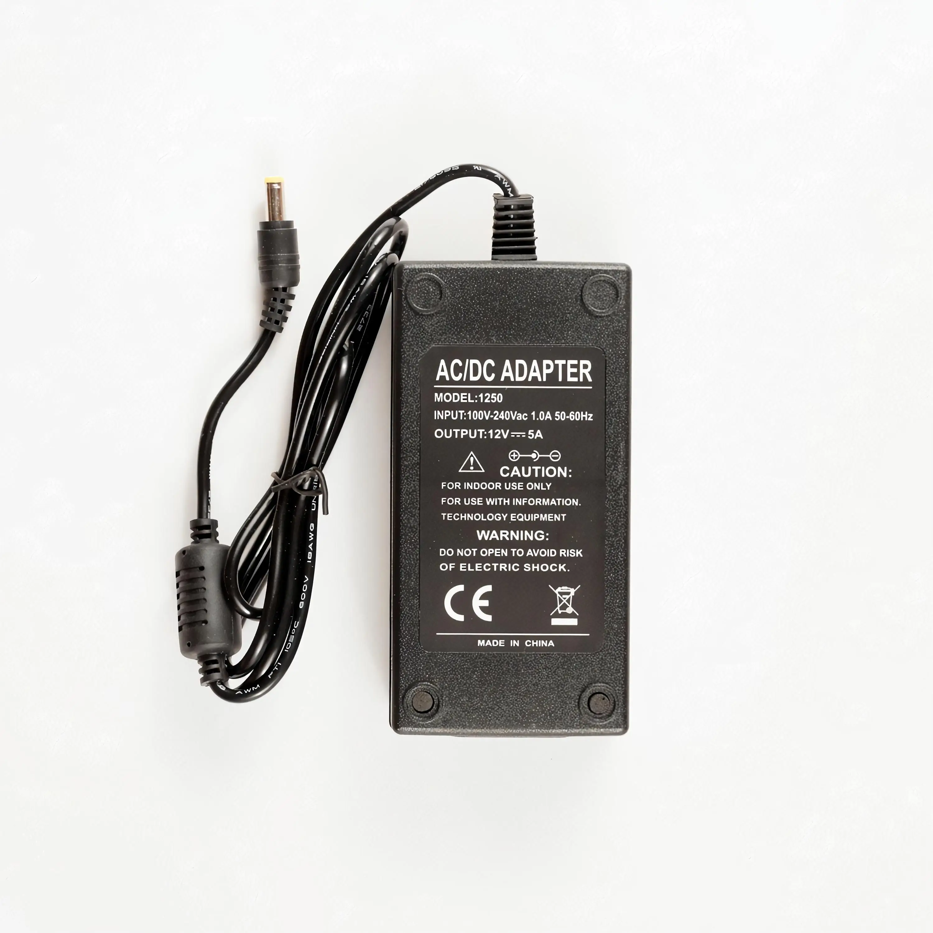 Импульсный блок питания (адаптер/зарядка) DC 12В 5А разъём 5.5*2.5 (+)|Адаптеры AC/DC| |