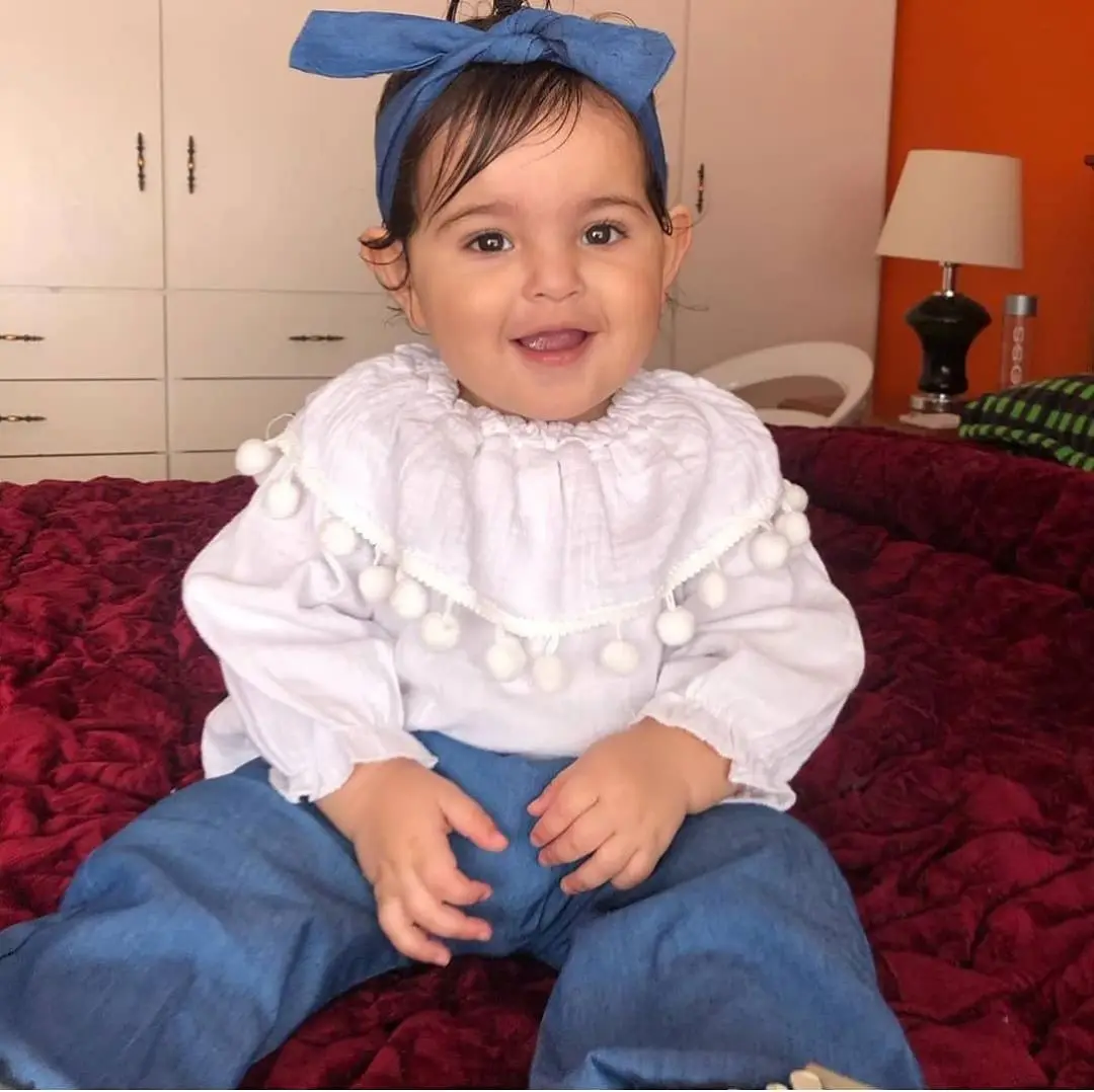 

Baby Girl Clothes Sets Long Sleeve Ruffled Shirt Senim Pants Headband Toddler Girl Spring/Summer 3PCS Clothes Dress