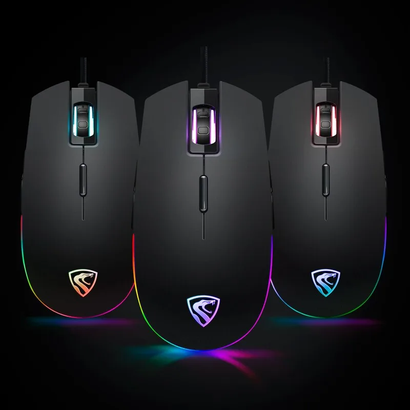 FL · ESPORTS G52 полноцветная RGB игровая светящаяся конкурентоспособная мышь
