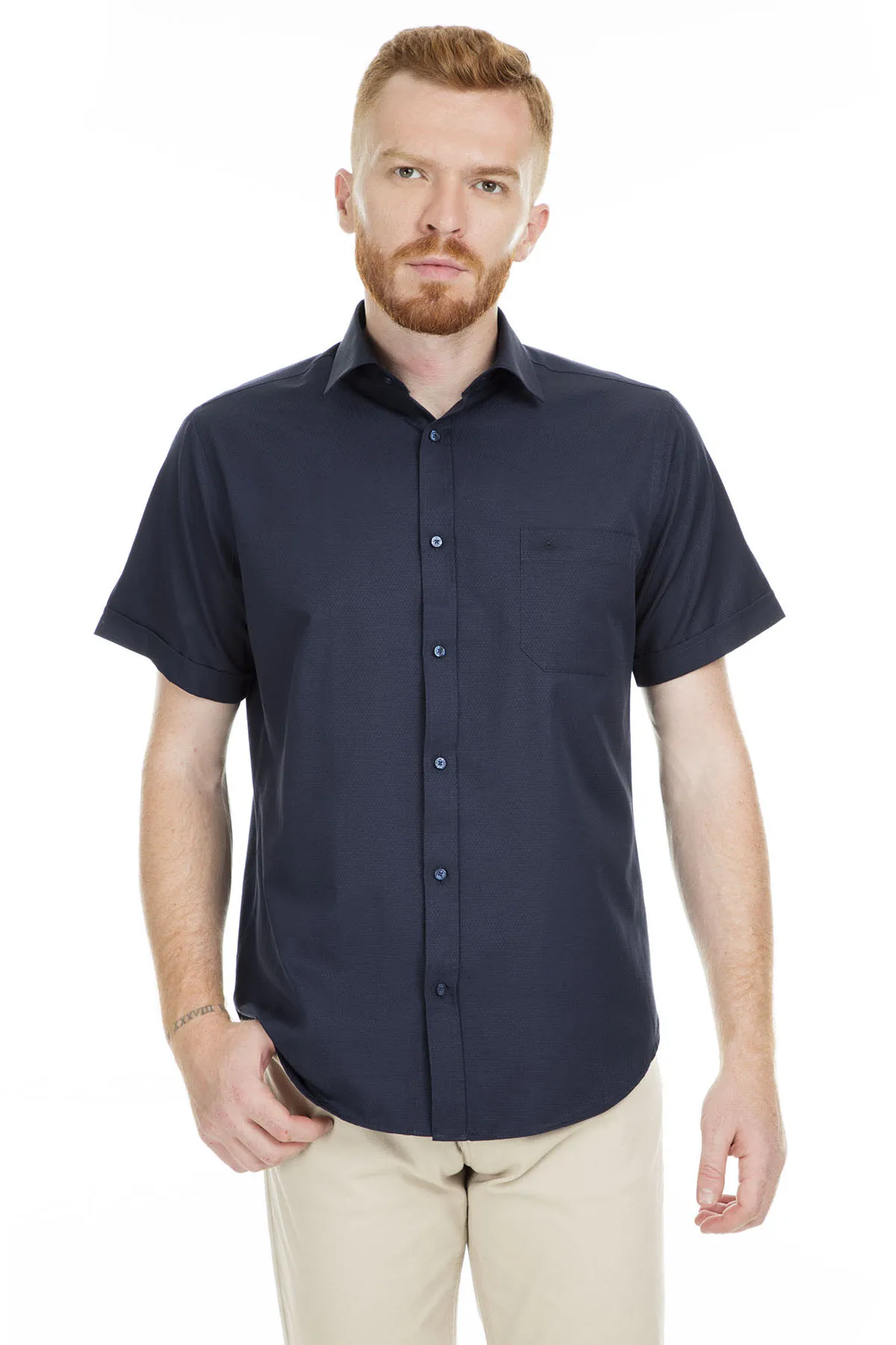 Abbate Short-Sleeve Shirt MALE SHORT-SLEEVE SHIRT 1 GM92KK1285R 510 | Мужская одежда