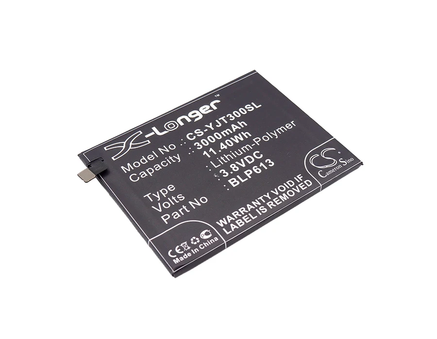 Аккумулятор CS-YJT300SL BLP613 для Oneplus 3 3.8V / 3000mAh 11.40Wh | Мобильные телефоны и аксессуары