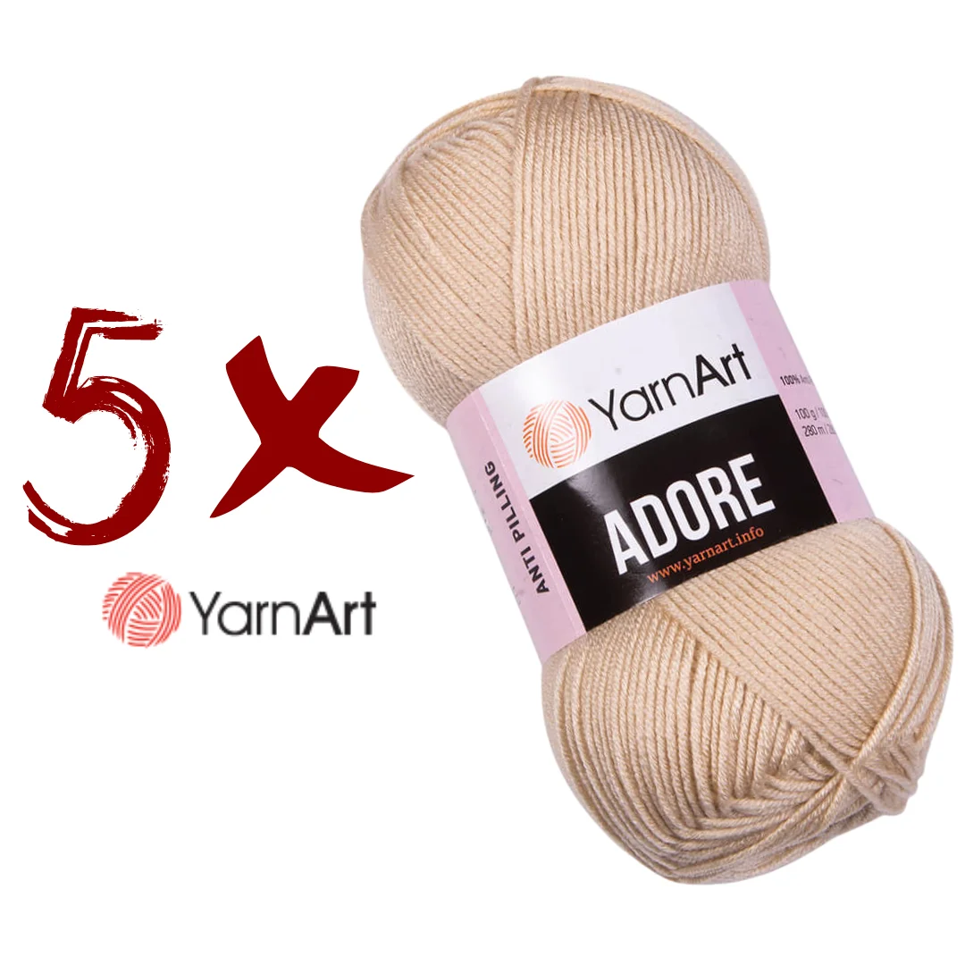 

Yarnart Adore Anti-Pilling Knitting Yarn for knitting and crochet DIY Amigurumi Baby Soft knitted Doll Threads Knitwear Cardigan