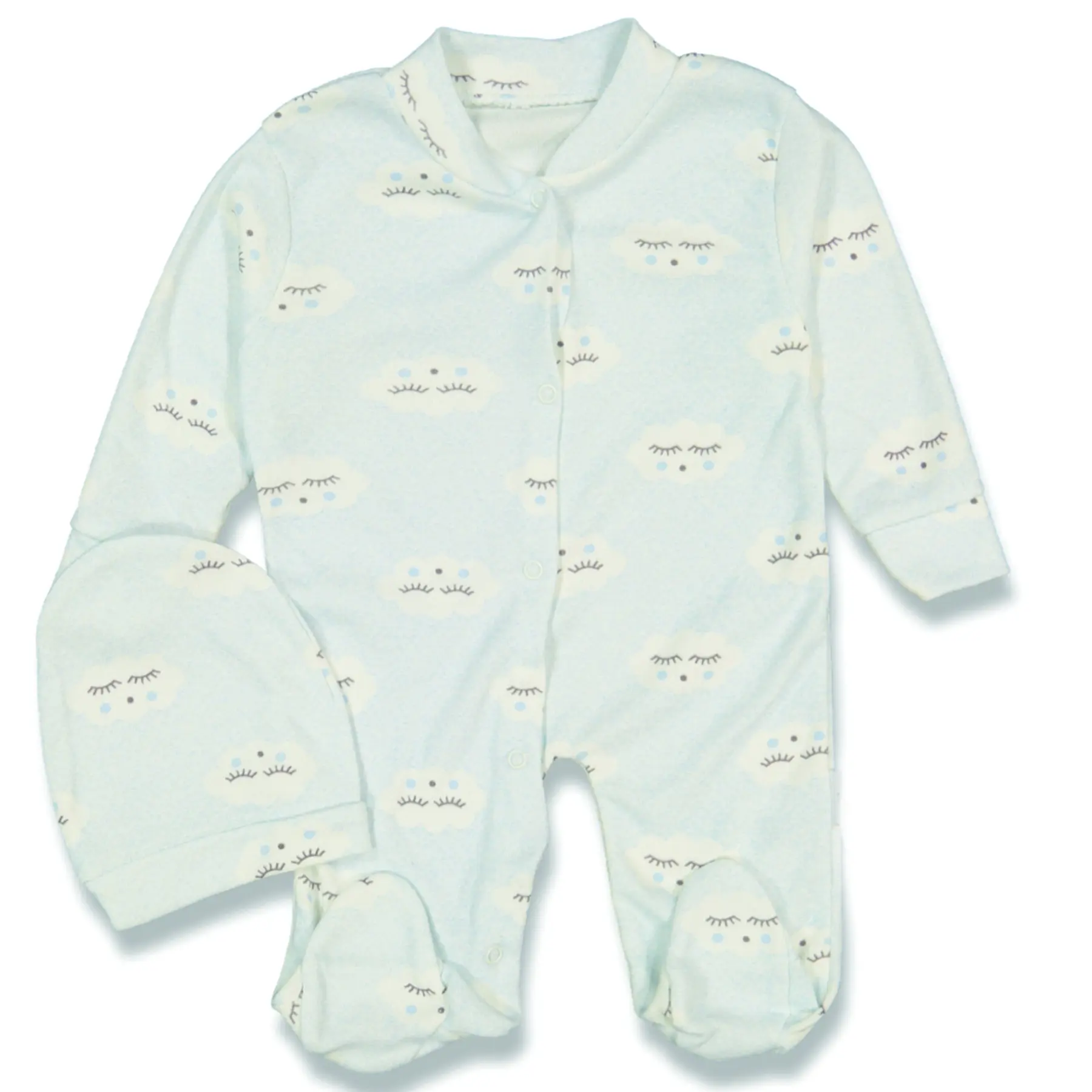 

Blue White Cloudy Jumpsuit