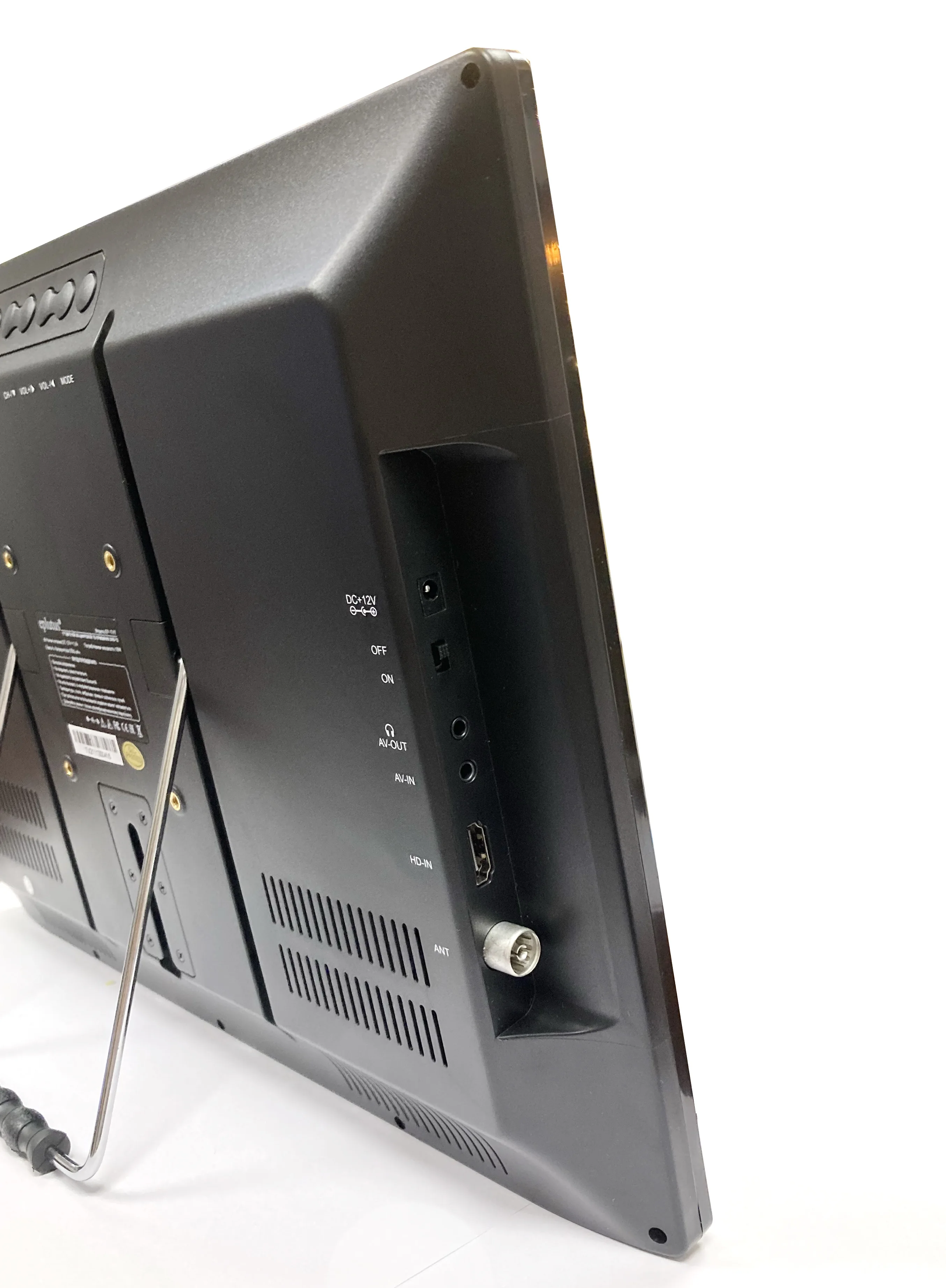 Портативный маленький цифровой телевизор Eplutus EP-174T 17" DVB-T2 с аккумулятором АКБ
