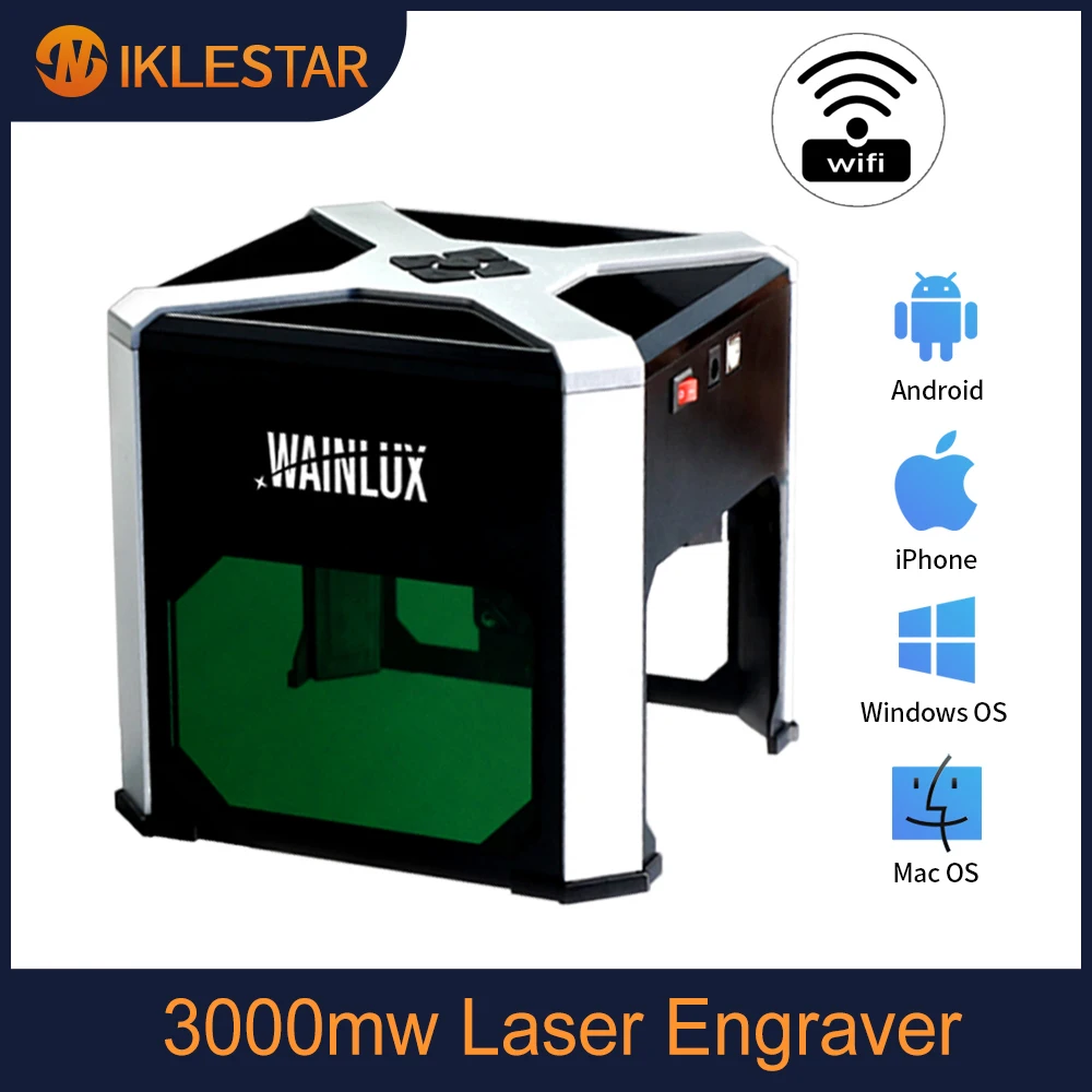 

3000mw Laser Engraver Mini CNC Machine Desktop K6 3w CNC Carving Machine DIY Printer Cutter Woodworking Engraving Router