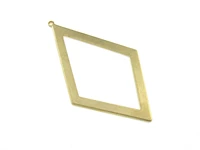brass rhombus charm brass earrings charm 55 4x32x1 1mm earrings dangle necklace brass geometric jewelry making r1490
