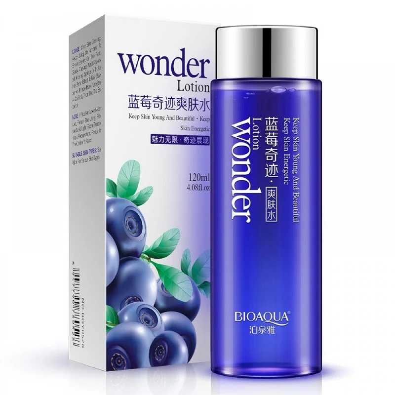 ЛОСЬОН ДЛЯ ЛИЦА С ЭКСТРАКТОМ ЧЕРНИКИ BIOAQUA WONDER LOTION | Красота и здоровье