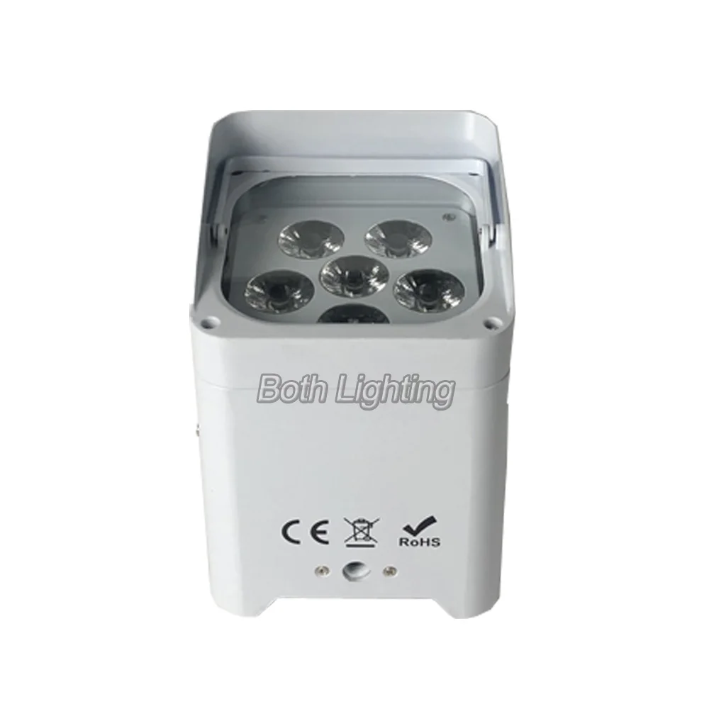 DMX IR Control WiFi Remote Wireless Battery Operated LED Mini PAR Lights 6X18W RGBWA UV 6in1 Uplighting for wedding | Лампы и