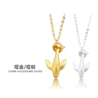 exquisite fashion couple necklace for women men dolphin stitching personality party jewelry birthday anniversary gift