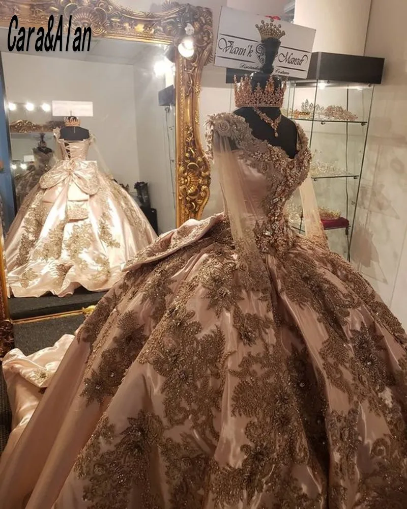

Charro Mexican Princess Quinceanera Dresses Long Sleeves Applique Beading Sweet 16 Quinceanos Pageant Gowns vestidos de XV años