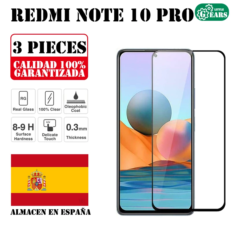 Xiaomi Redmi Примечание 10 Pro Max комплект 3 шт. Полный Защитная пленка для экрана из