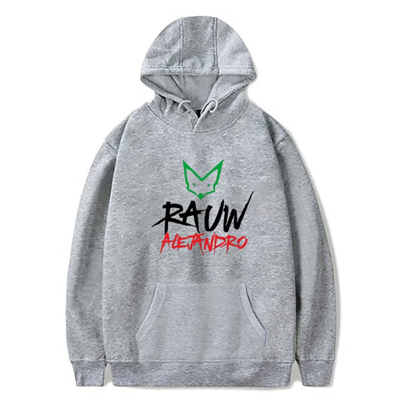 Rauw Alejandro Print Hooded Hoodie Long Sleeve Sweatshirt for Women Men
