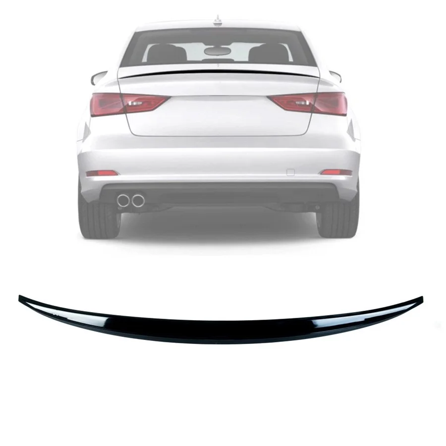 

ABS Plastic Spoilers Audi A3 Sedan Spoiler 2013 2014 2015 2016 2017 2018 2019 Rear Wing Top Car-styling Auto Car Accessory Sport