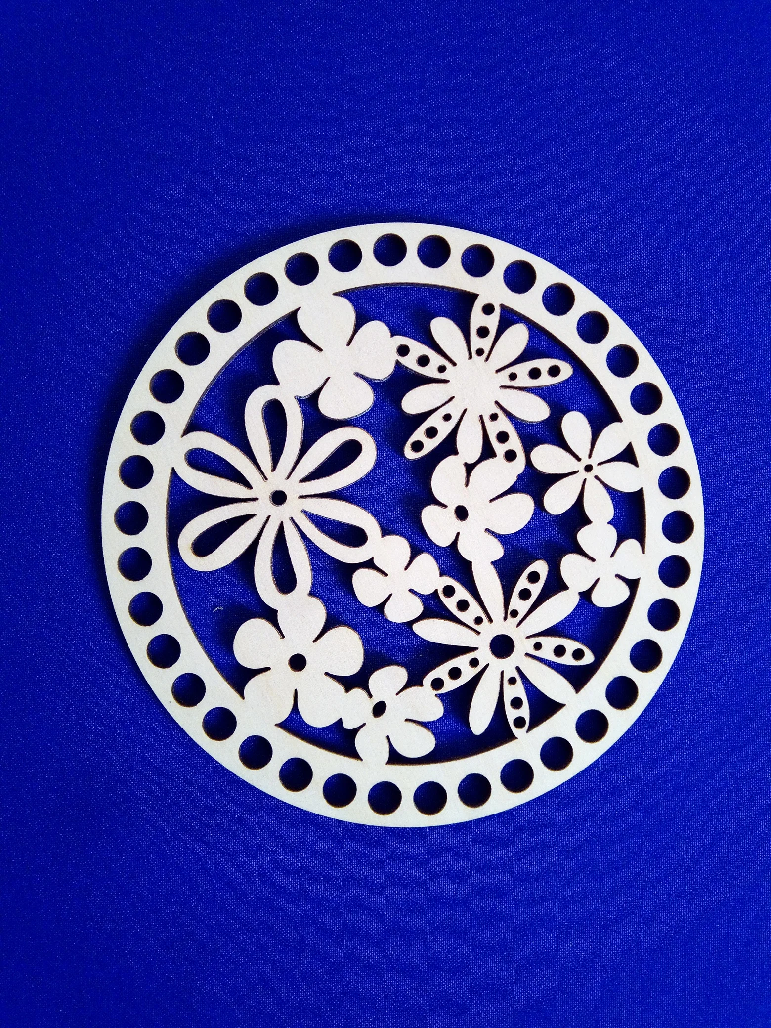 Заготовка для вязания. Резная круг ДН-031. Деревянная основа корзин | Дом и сад