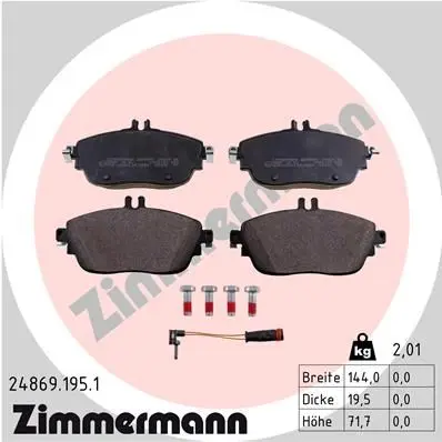 Комплект тормозных колодок дисковый тормоз ZIMMERMANN ZIMMERMAN|Тормозной цилиндр| |
