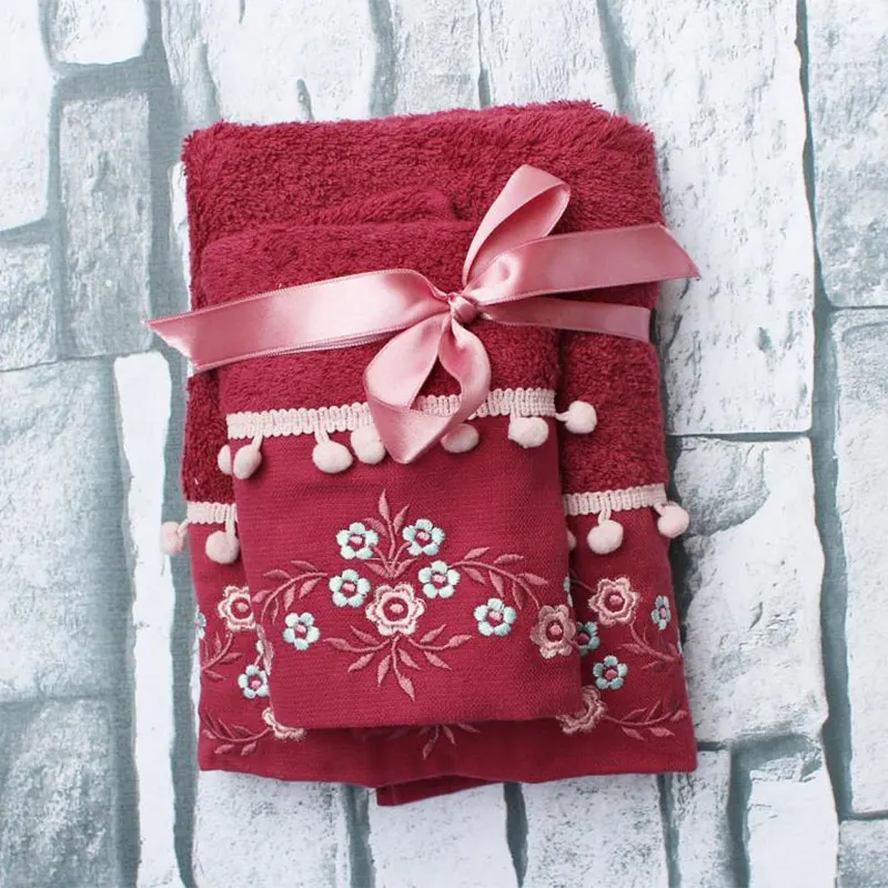 Свадебный мир 100% хлопок 2 шт. полотенце для рук и лица стильный дизайн кухонное