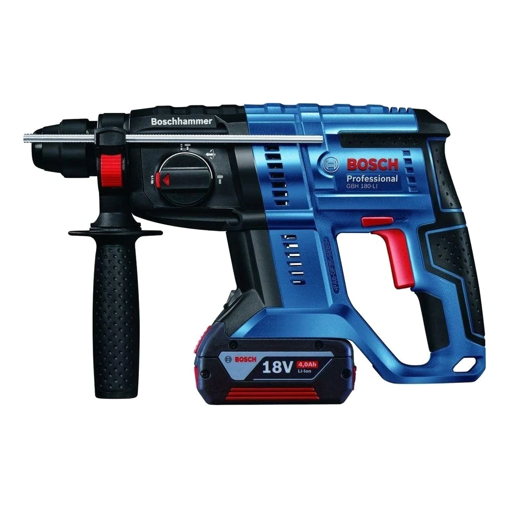 Перфоратор аккумуляторный BOSCH GBH 180-LI (1 7 Дж Батарея 1шт 4Ач 18В li-ion) | Инструменты