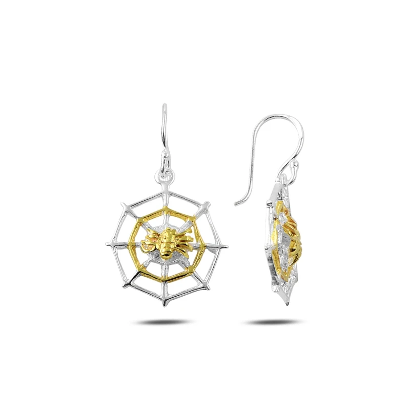 

Silver 925 Sterling Gold Plated Spider & Network