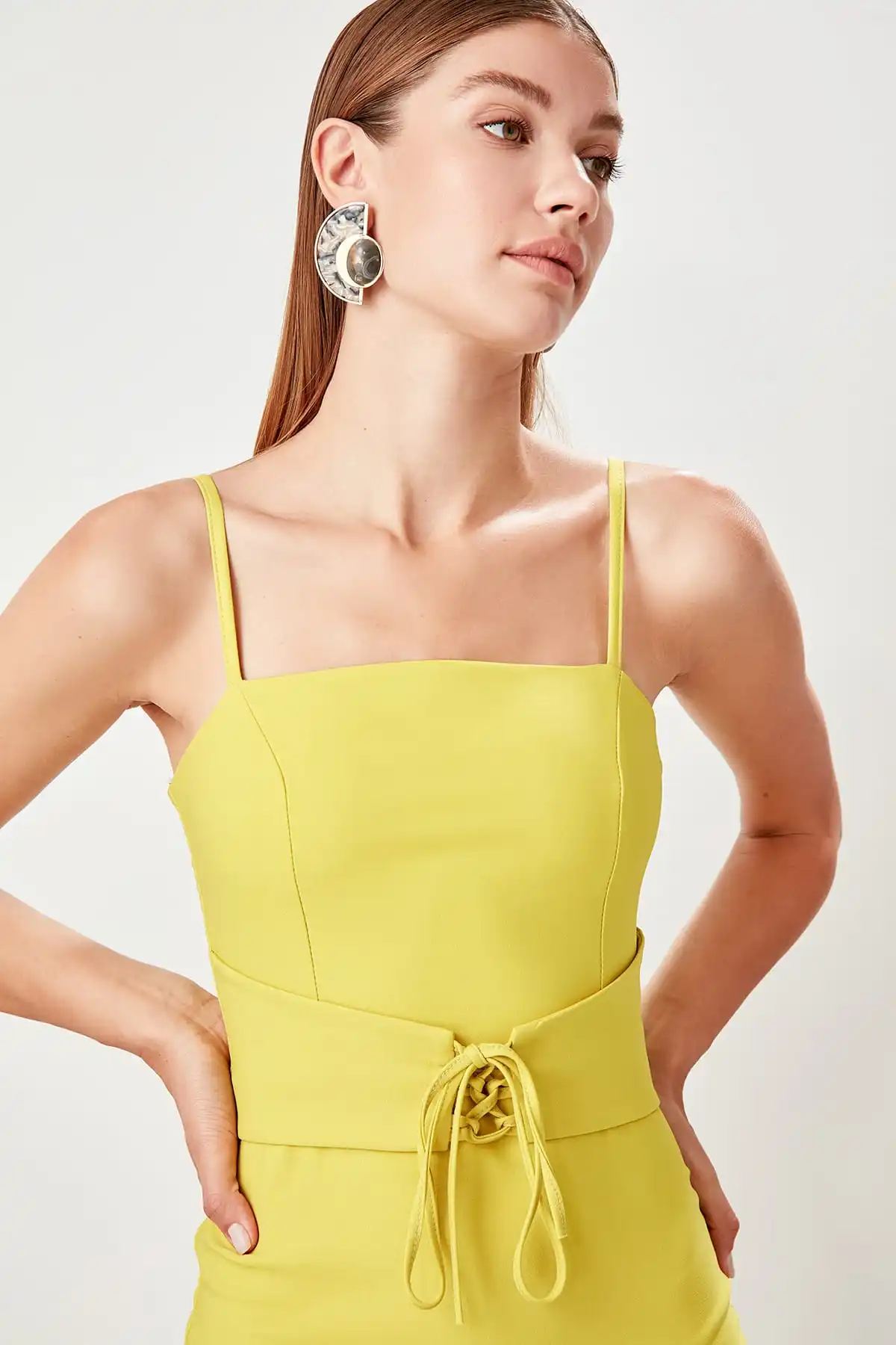 Trendyol аксессуар подробное вечернее платье TPRSS19AE0020|Вечерние платья| |